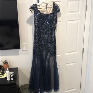 Evening formal jeweled dress